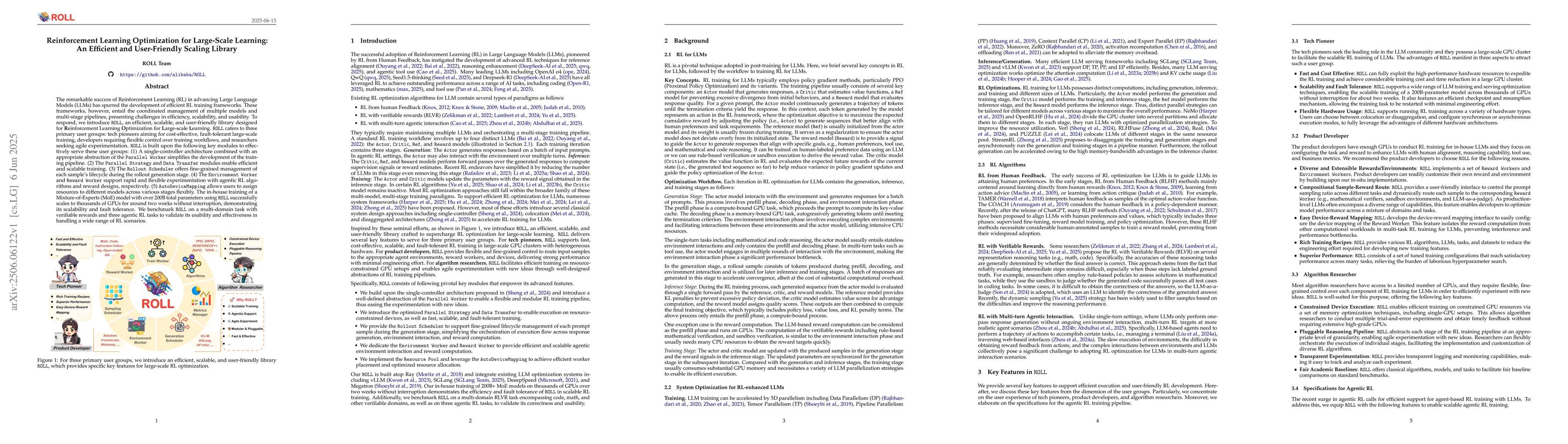 Thumbnail for Reinforcement Learning Optimization for Large-Scale Learning: An
  Efficient and User-Friendly Scaling Library