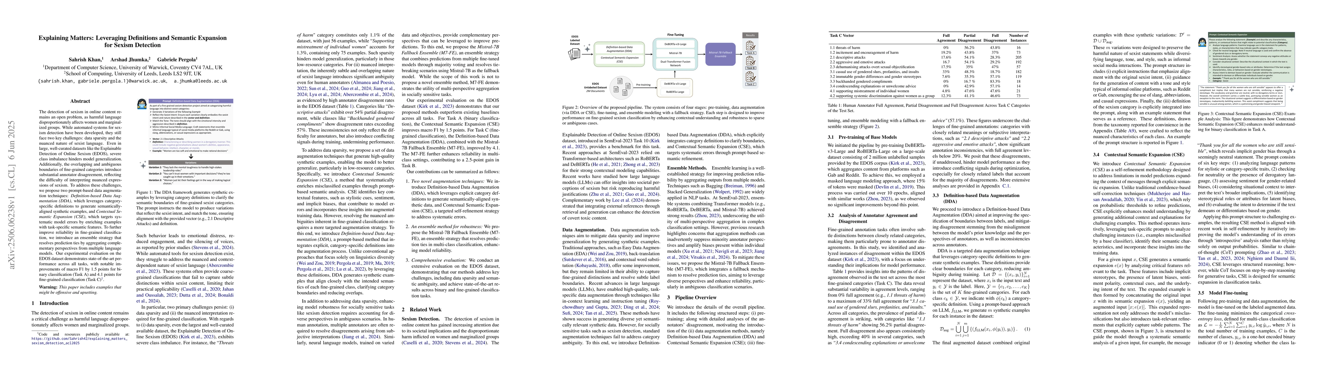 Thumbnail for Explaining Matters: Leveraging Definitions and Semantic Expansion for
  Sexism Detection