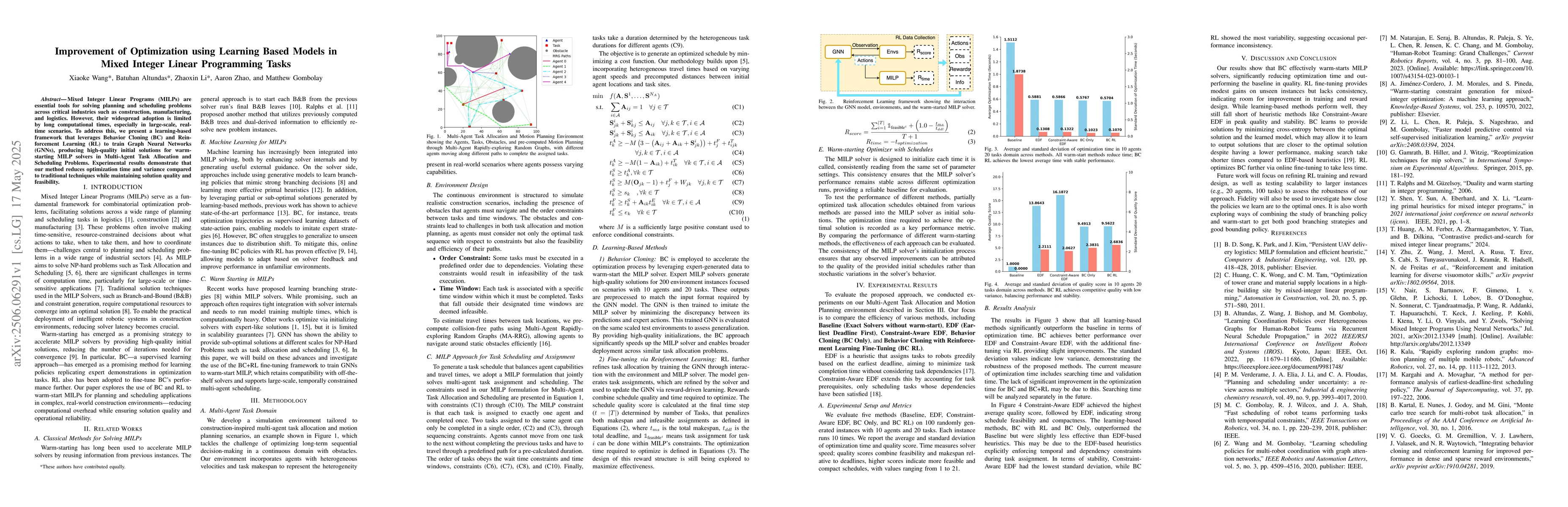 Thumbnail for Improvement of Optimization using Learning Based Models in Mixed Integer
  Linear Programming Tasks
