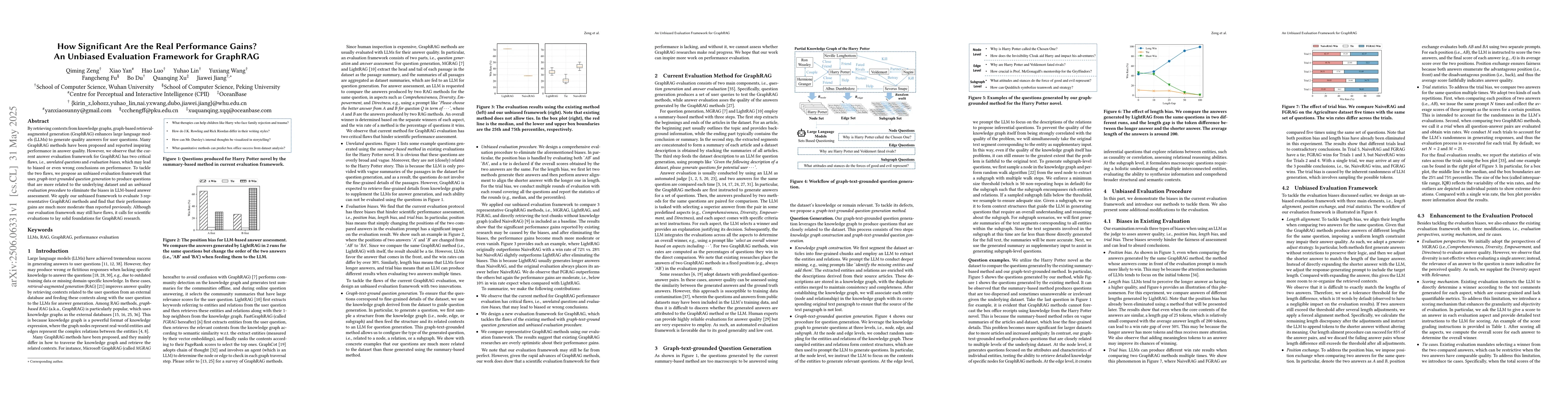 Thumbnail for How Significant Are the Real Performance Gains? An Unbiased Evaluation
  Framework for GraphRAG