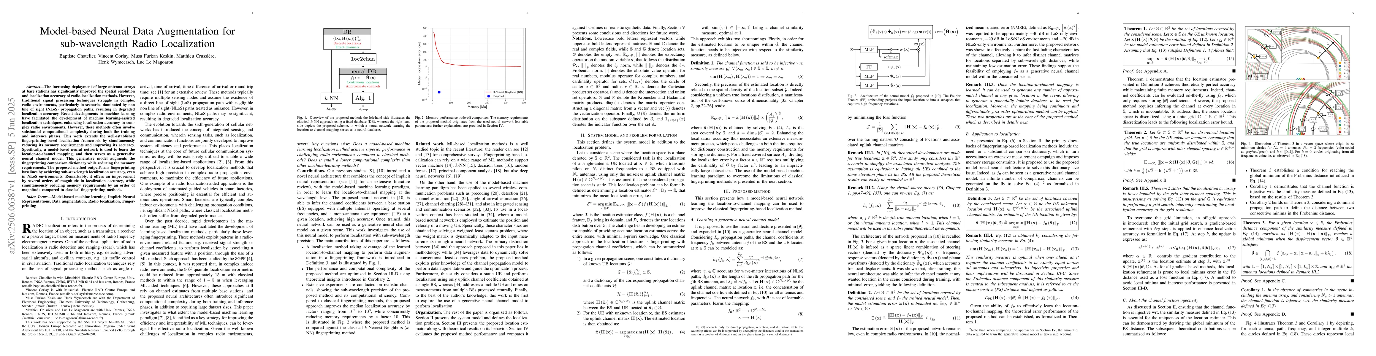 Thumbnail for Model-based Neural Data Augmentation for sub-wavelength Radio
  Localization