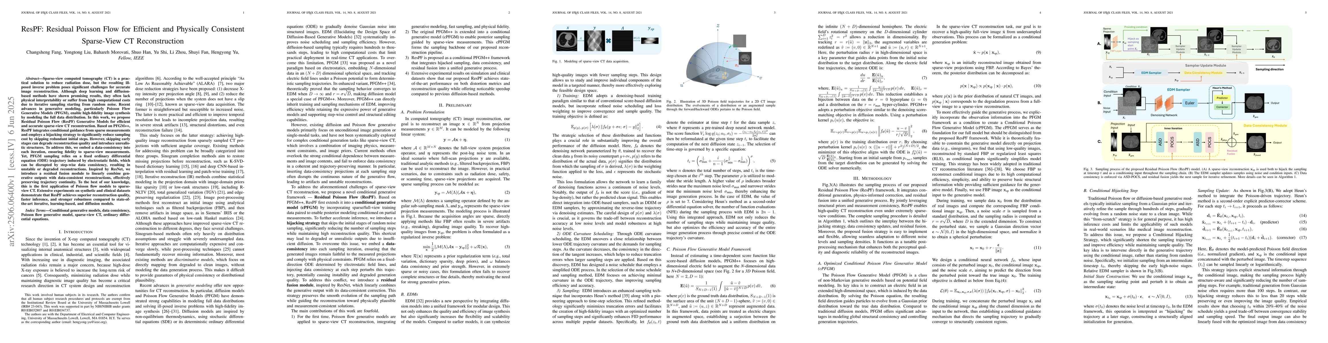 Thumbnail for ResPF: Residual Poisson Flow for Efficient and Physically Consistent
  Sparse-View CT Reconstruction
