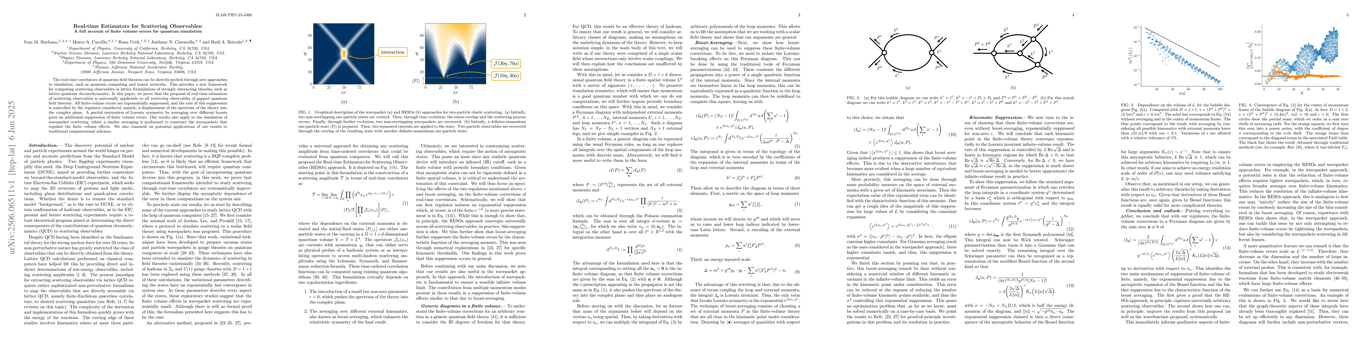Thumbnail for Real-time Estimators for Scattering Observables: A full account of
  finite volume errors for quantum simulation