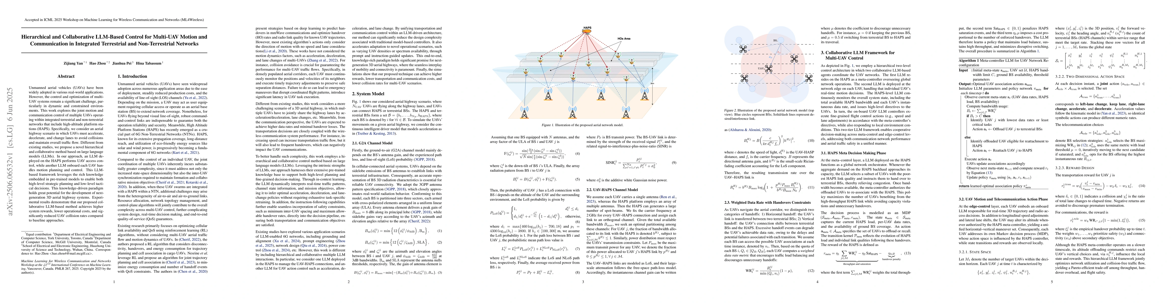 Thumbnail for Hierarchical and Collaborative LLM-Based Control for Multi-UAV Motion
  and Communication in Integrated Terrestrial and Non-Terrestrial Networks