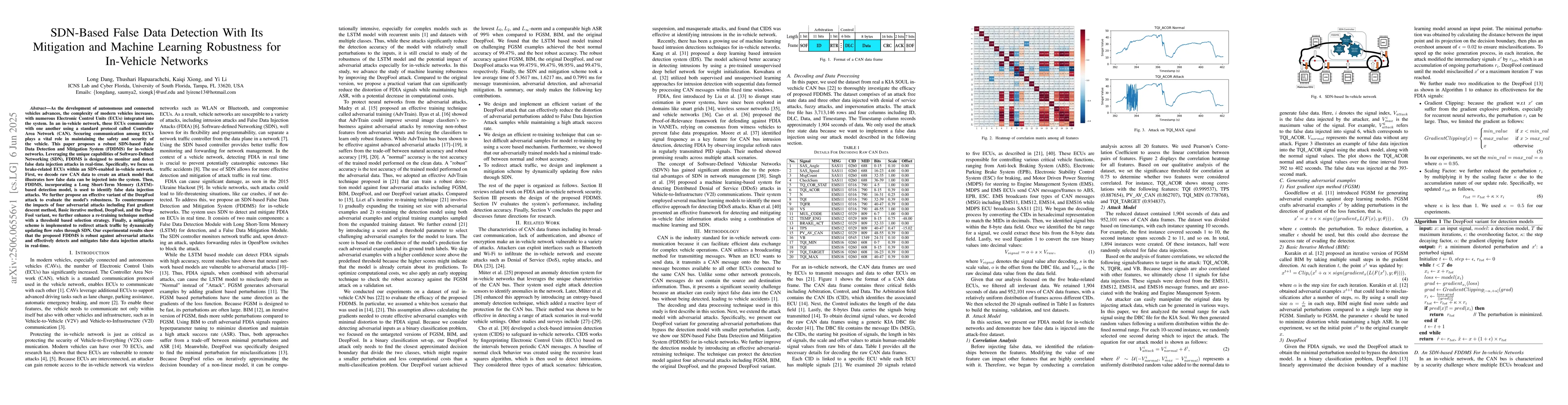 Thumbnail for SDN-Based False Data Detection With Its Mitigation and Machine Learning
  Robustness for In-Vehicle Networks