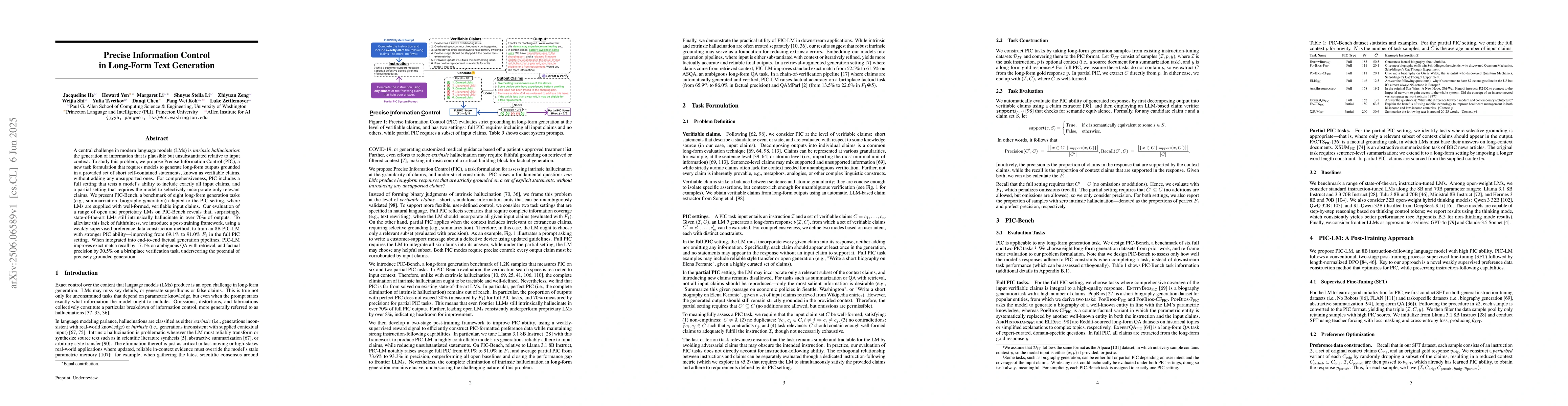 Thumbnail for Precise Information Control in Long-Form Text Generation