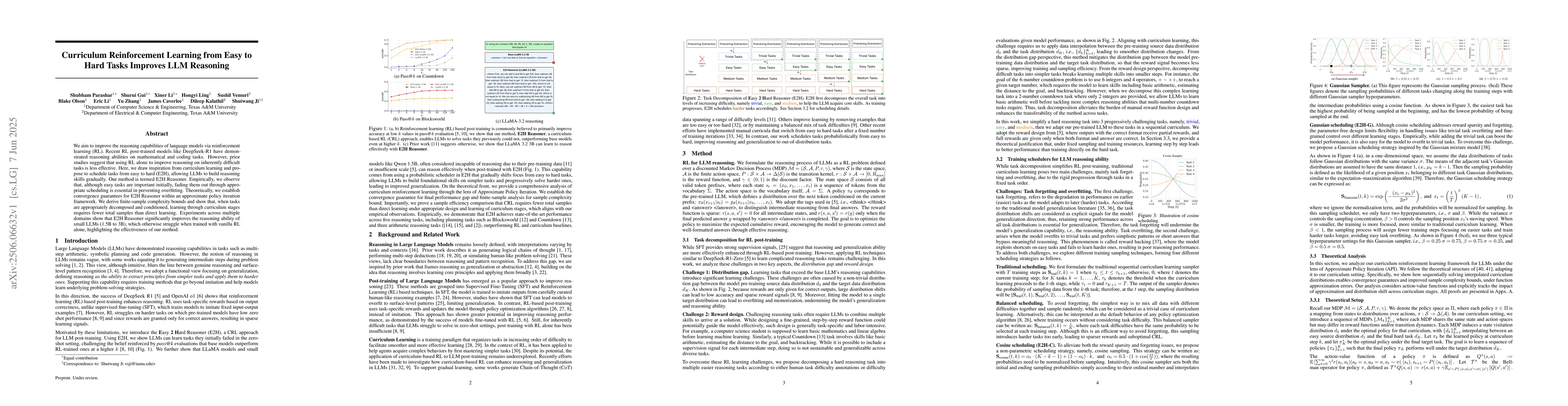 Thumbnail for Curriculum Reinforcement Learning from Easy to Hard Tasks Improves LLM
  Reasoning