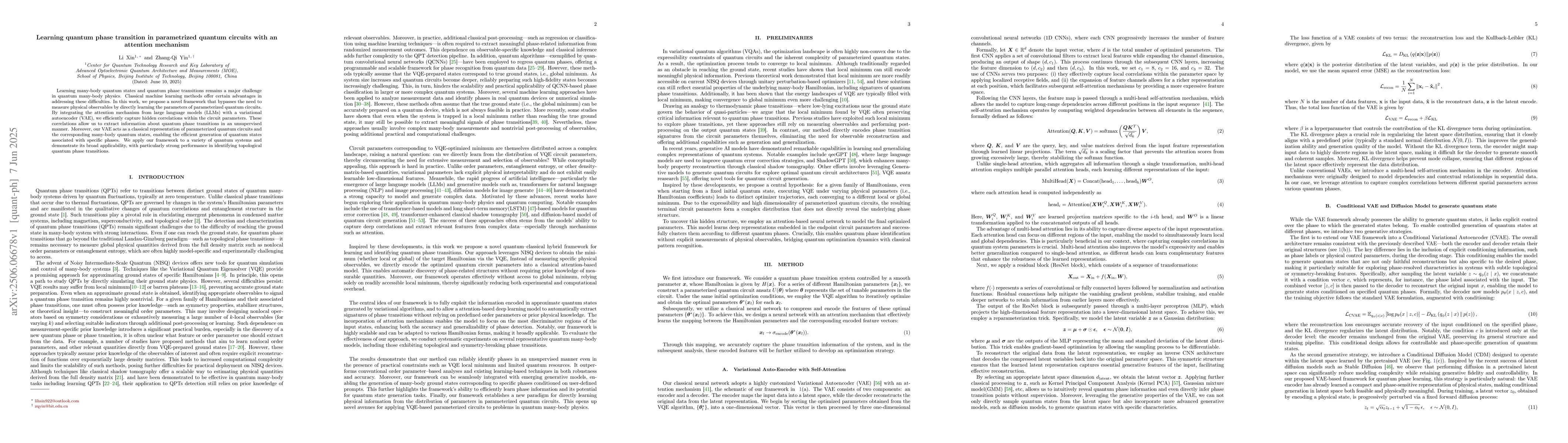 Thumbnail for Learning quantum phase transition in parametrized quantum circuits with
  an attention mechanism