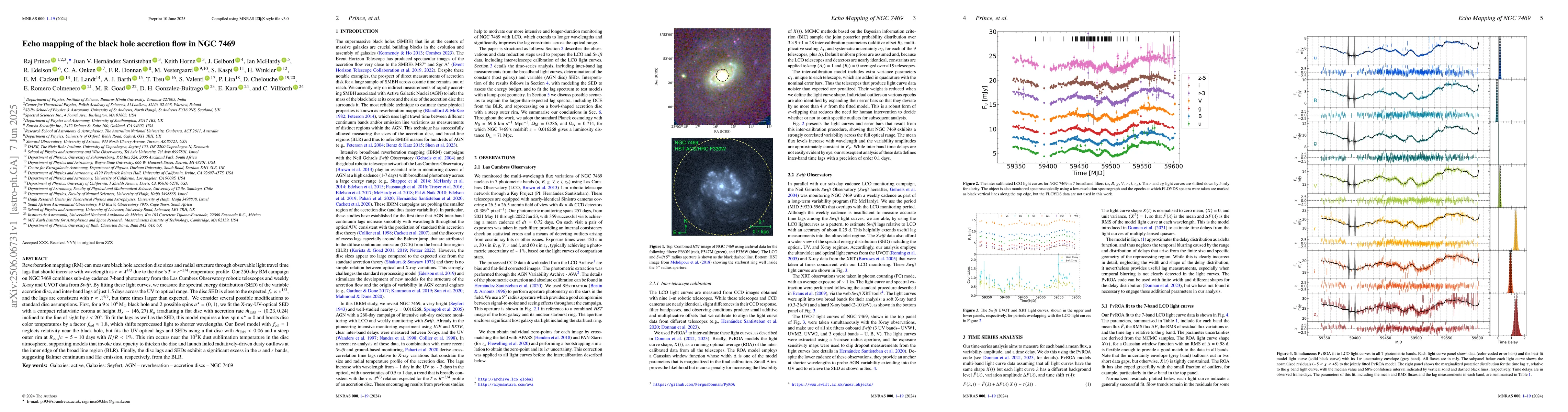 Thumbnail for Echo mapping of the black hole accretion flow in NGC 7469