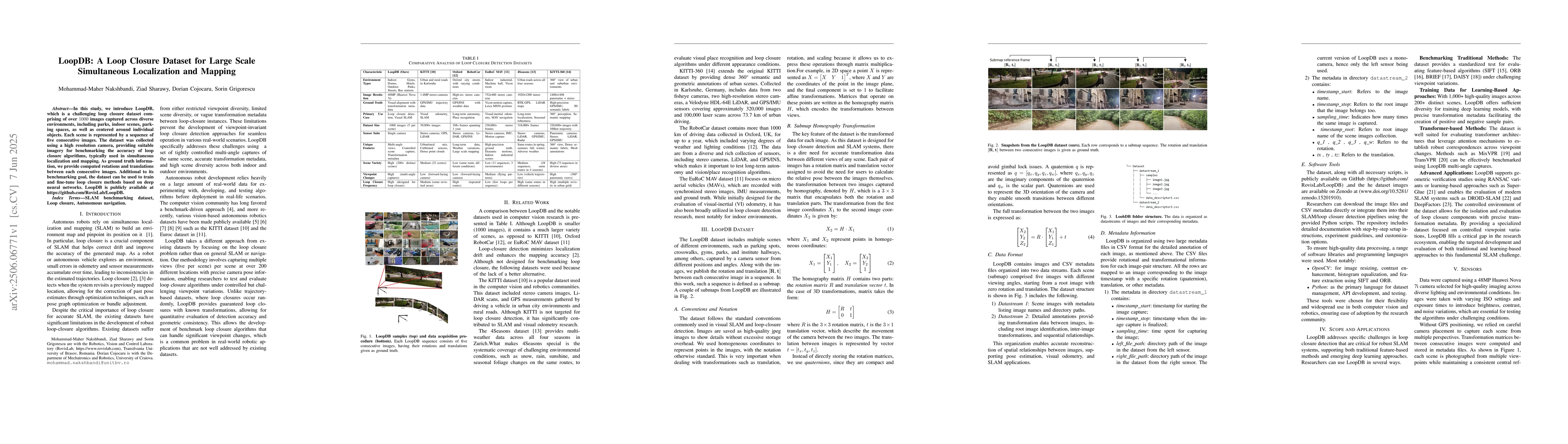 Thumbnail for LoopDB: A Loop Closure Dataset for Large Scale Simultaneous Localization
  and Mapping