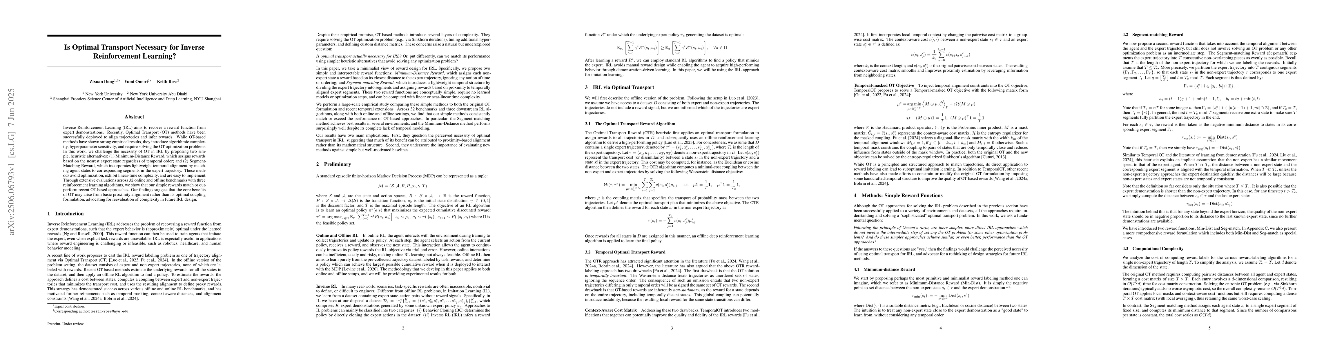 Thumbnail for Is Optimal Transport Necessary for Inverse Reinforcement Learning?