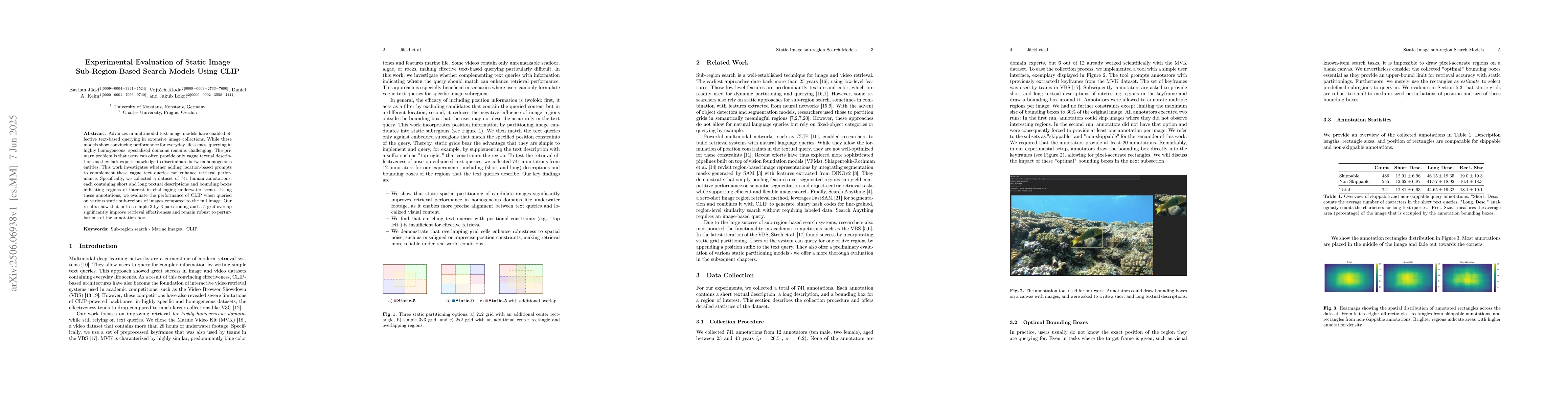 Thumbnail for Experimental Evaluation of Static Image Sub-Region-Based Search Models
  Using CLIP