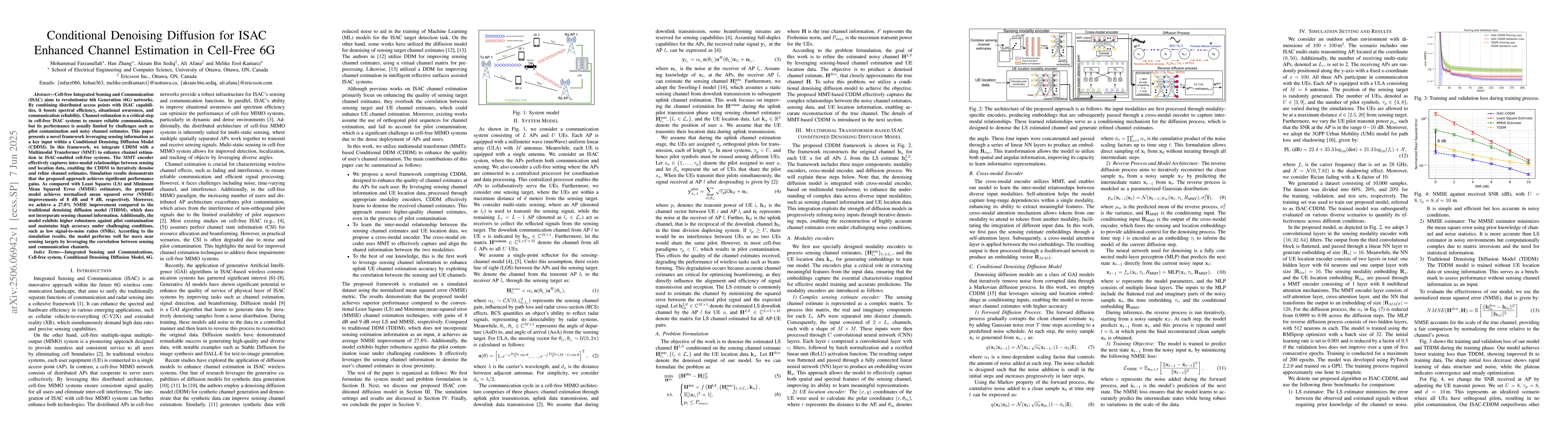 Thumbnail for Conditional Denoising Diffusion for ISAC Enhanced Channel Estimation in
  Cell-Free 6G