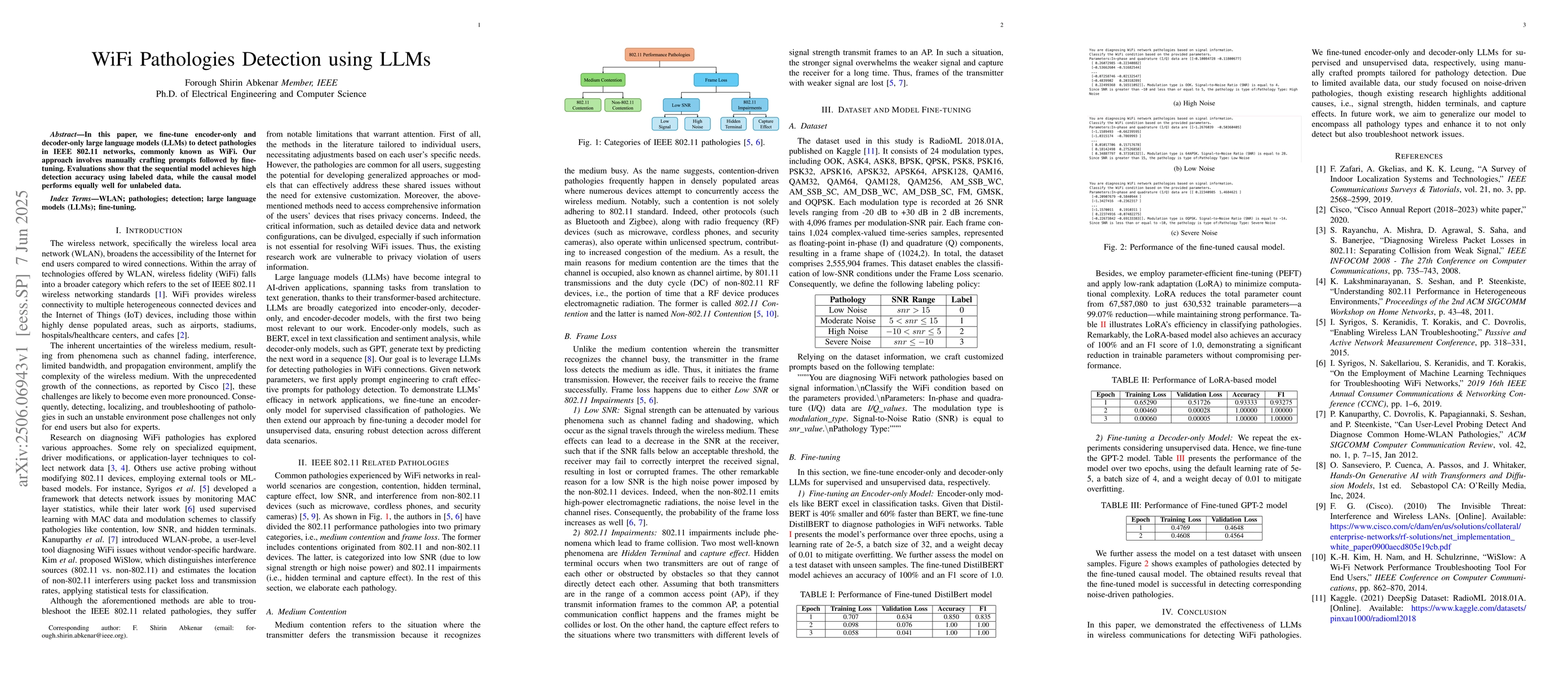 Thumbnail for WiFi Pathologies Detection using LLMs