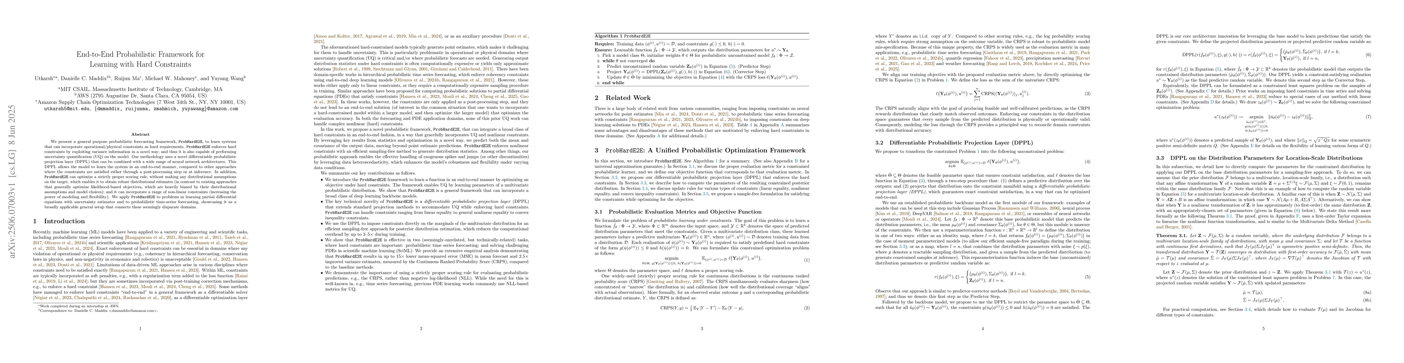 Thumbnail for End-to-End Probabilistic Framework for Learning with Hard Constraints