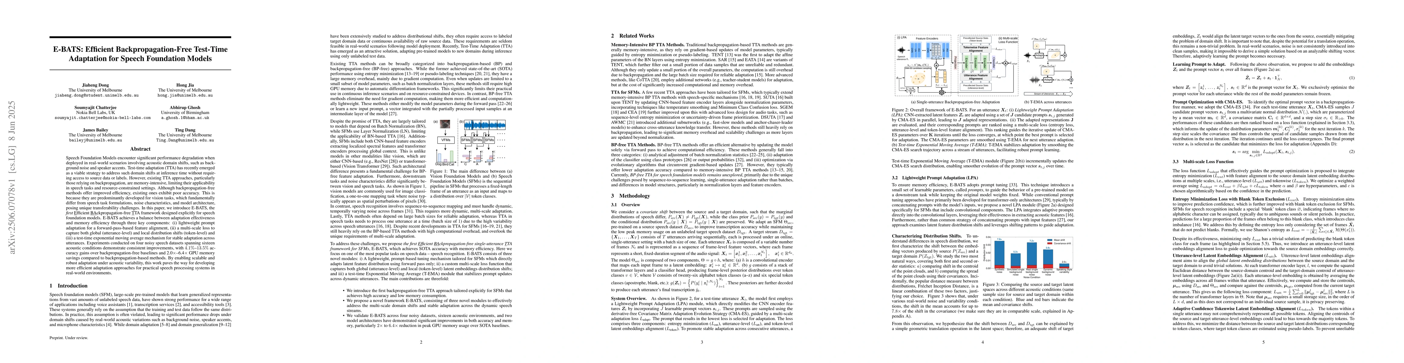 Thumbnail for E-BATS: Efficient Backpropagation-Free Test-Time Adaptation for Speech
  Foundation Models