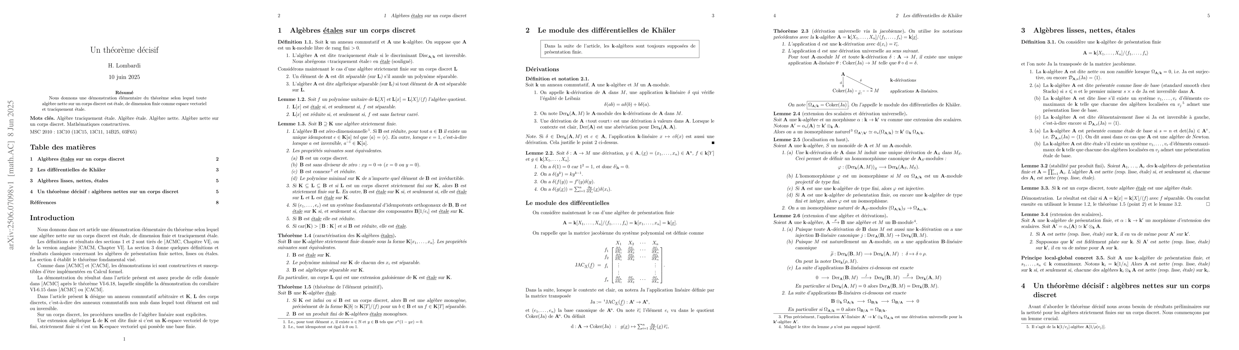Thumbnail for A decisive Theorem (Un théorème décisif)