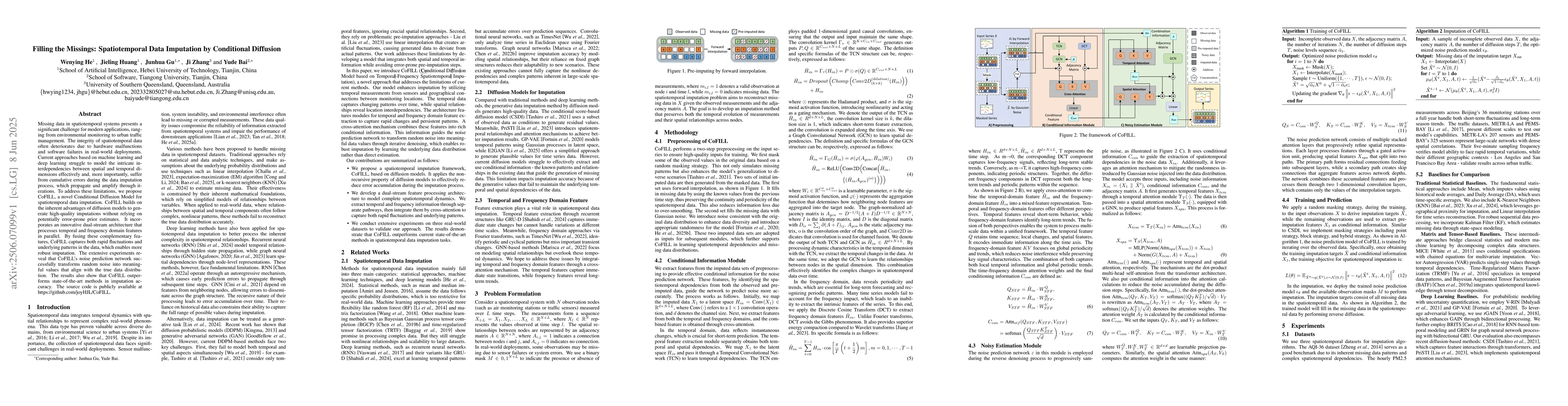 Thumbnail for Filling the Missings: Spatiotemporal Data Imputation by Conditional
  Diffusion
