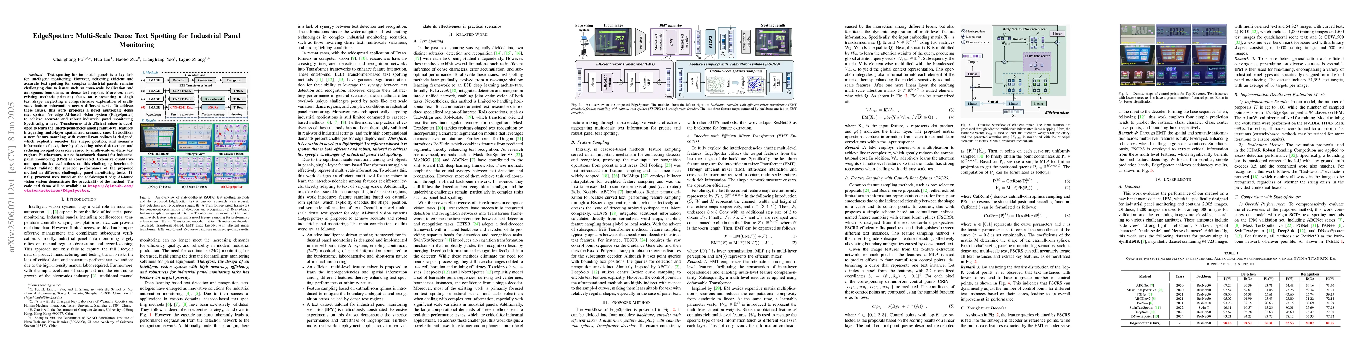 Thumbnail for EdgeSpotter: Multi-Scale Dense Text Spotting for Industrial Panel
  Monitoring