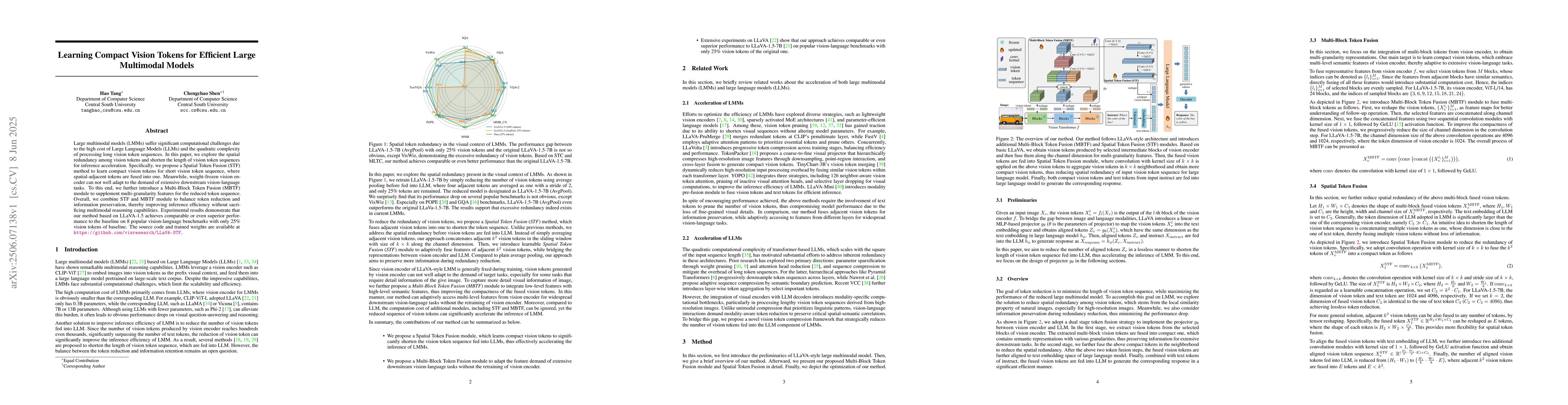 Thumbnail for Learning Compact Vision Tokens for Efficient Large Multimodal Models