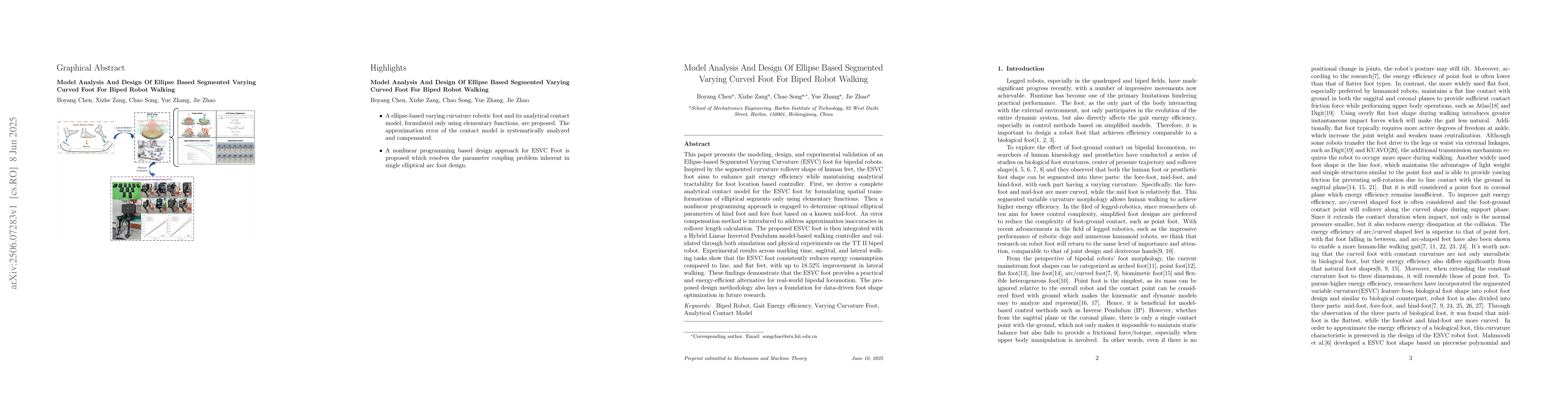 Thumbnail for Model Analysis And Design Of Ellipse Based Segmented Varying Curved Foot
  For Biped Robot Walking