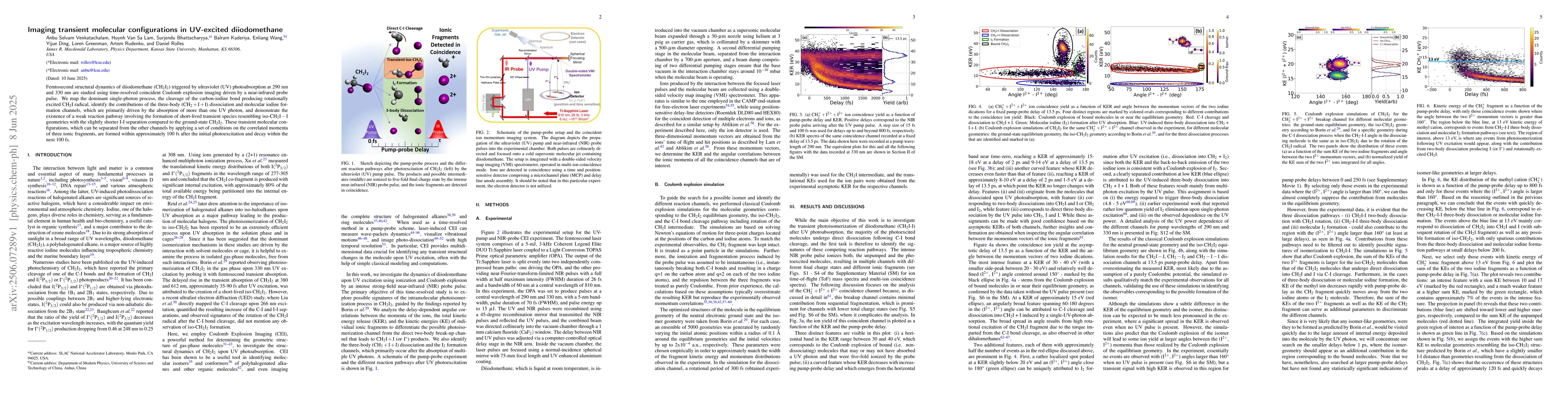 Thumbnail for Imaging transient molecular configurations in UV-excited diiodomethane
