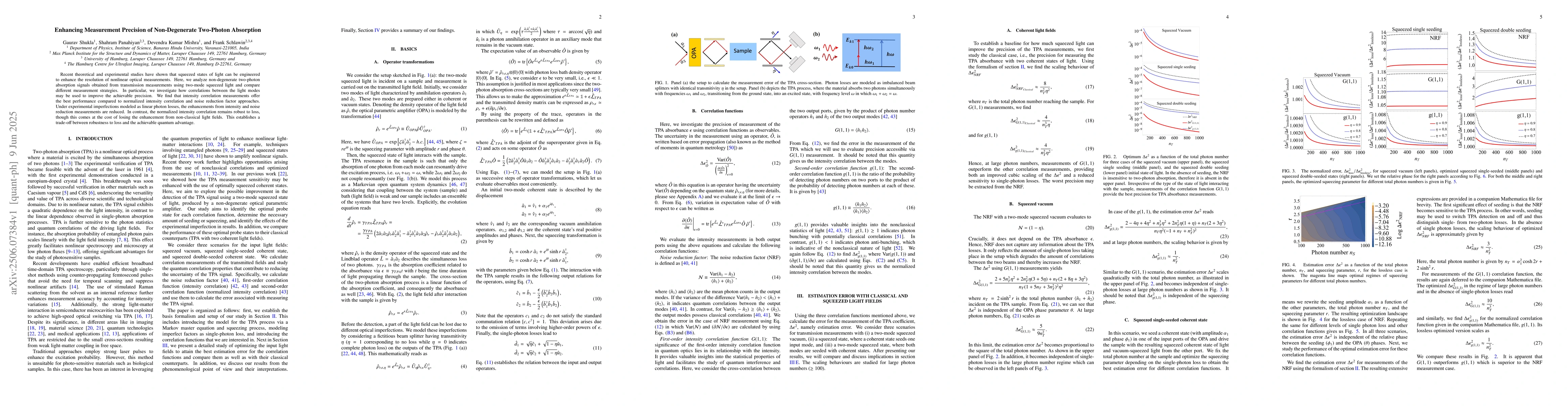 Thumbnail for Enhancing Measurement Precision of Non-Degenerate Two-Photon Absorption