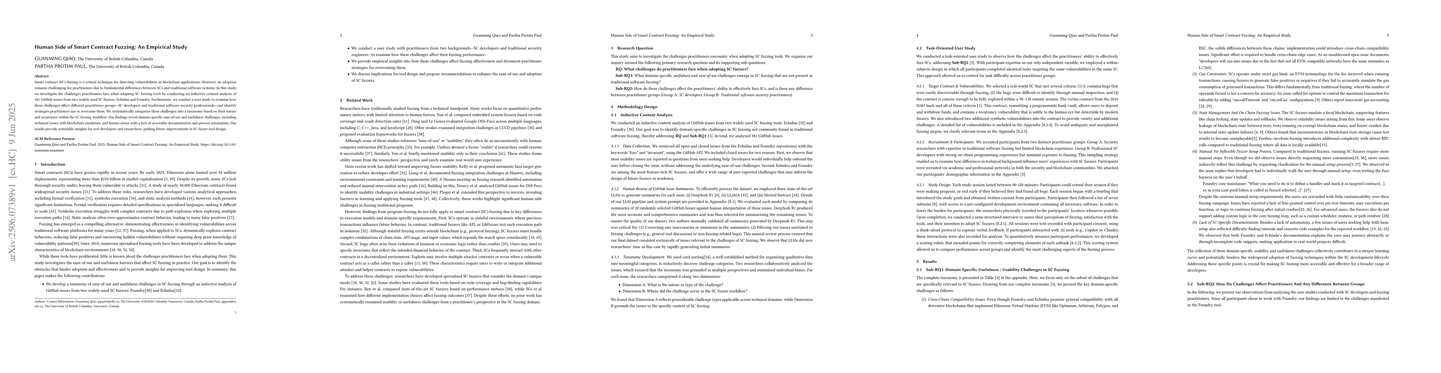 Thumbnail for Human Side of Smart Contract Fuzzing: An Empirical Study