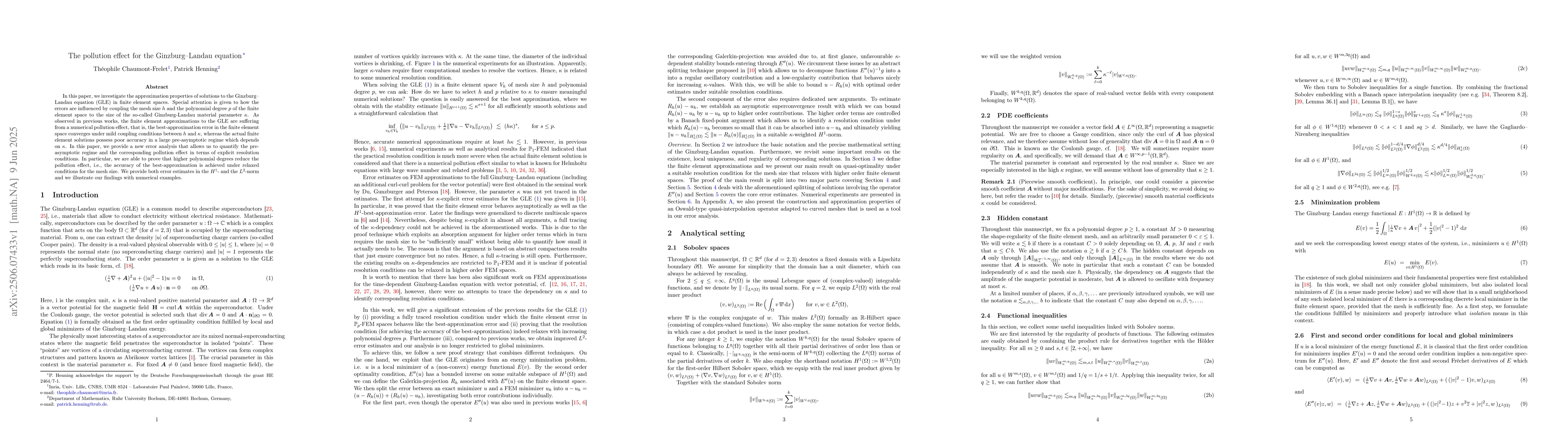 Thumbnail for The pollution effect for the Ginzburg-Landau equation
