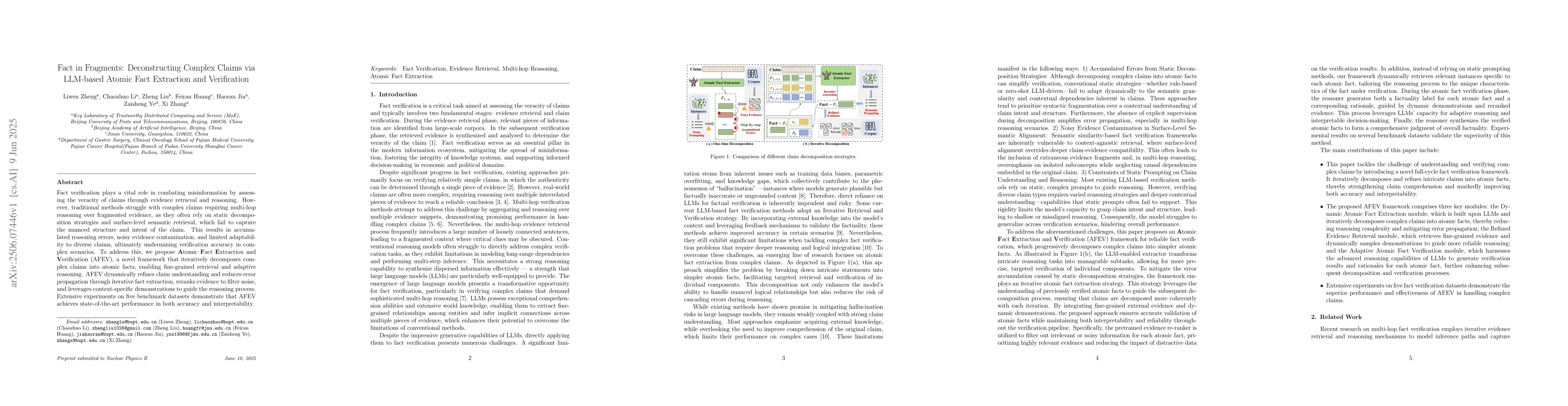 Thumbnail for Fact in Fragments: Deconstructing Complex Claims via LLM-based Atomic
  Fact Extraction and Verification