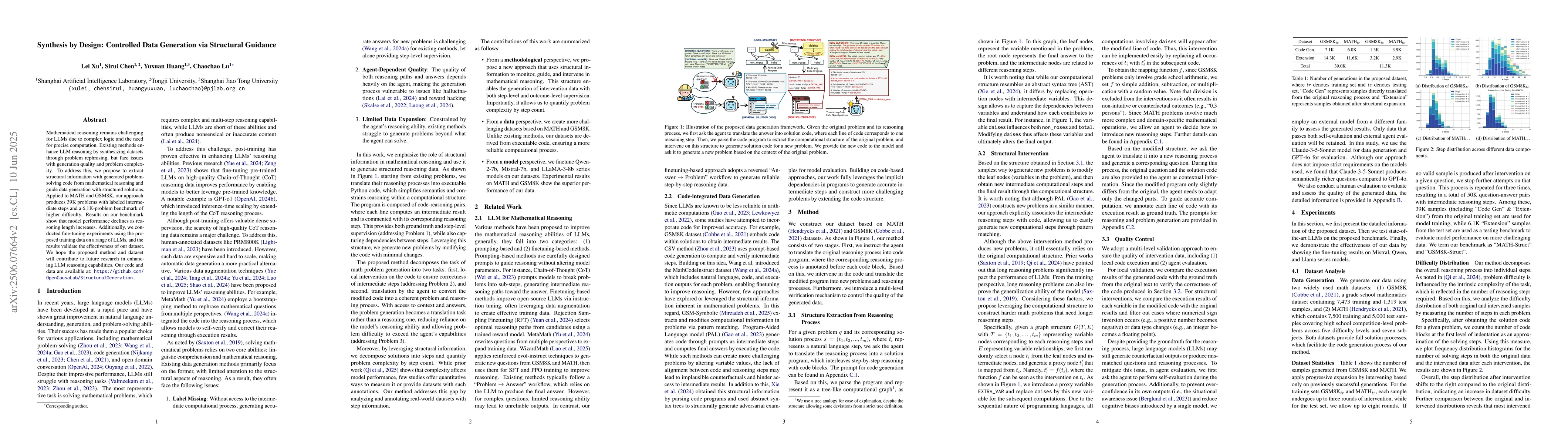Thumbnail for Synthesis by Design: Controlled Data Generation via Structural Guidance