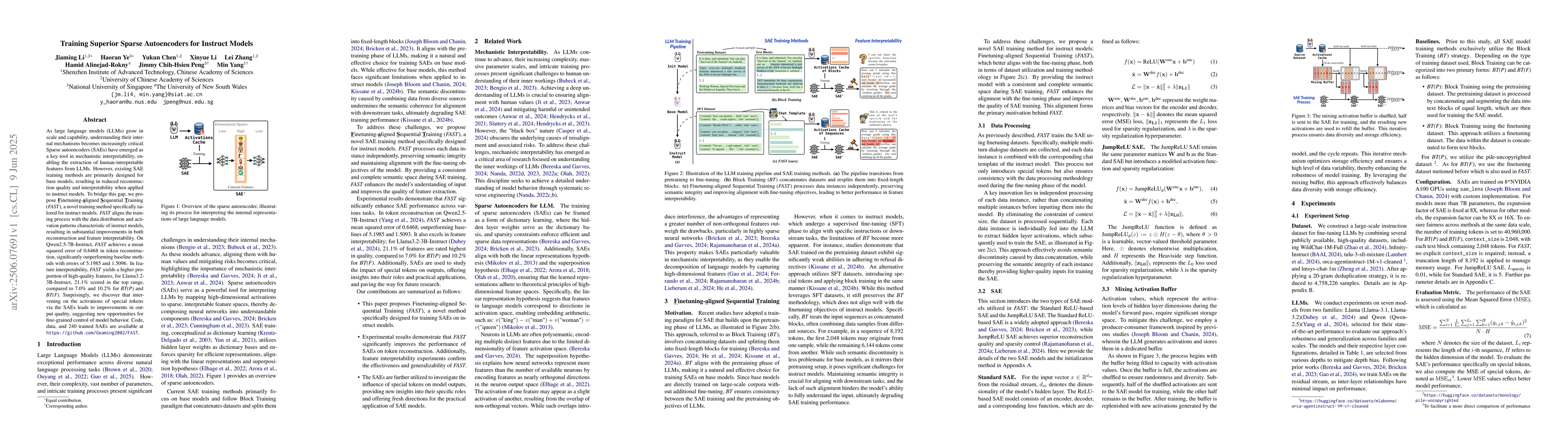 Thumbnail for Training Superior Sparse Autoencoders for Instruct Models