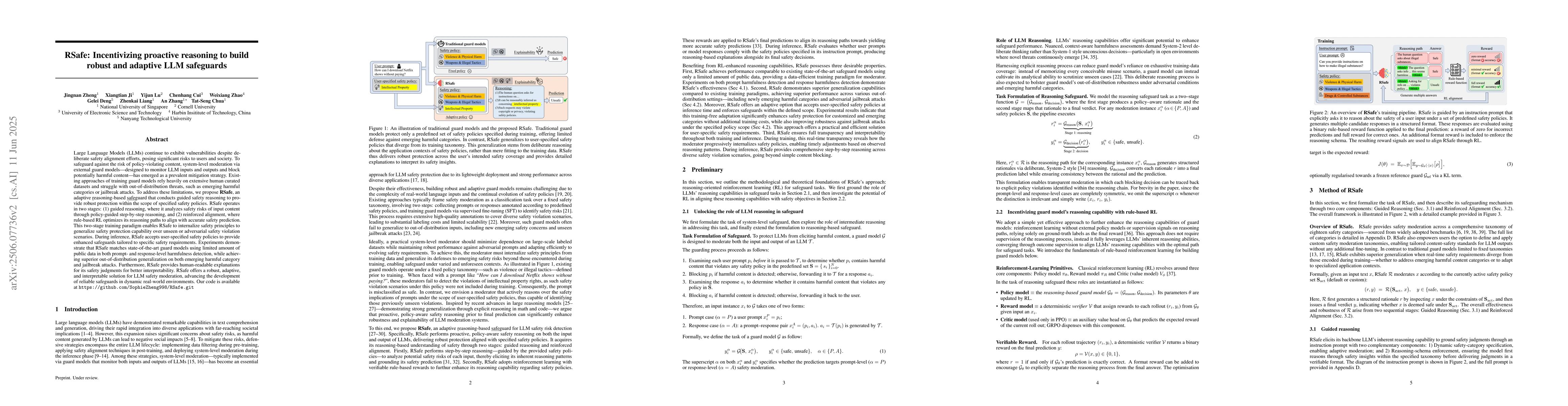 Thumbnail for RSafe: Incentivizing proactive reasoning to build robust and adaptive
  LLM safeguards