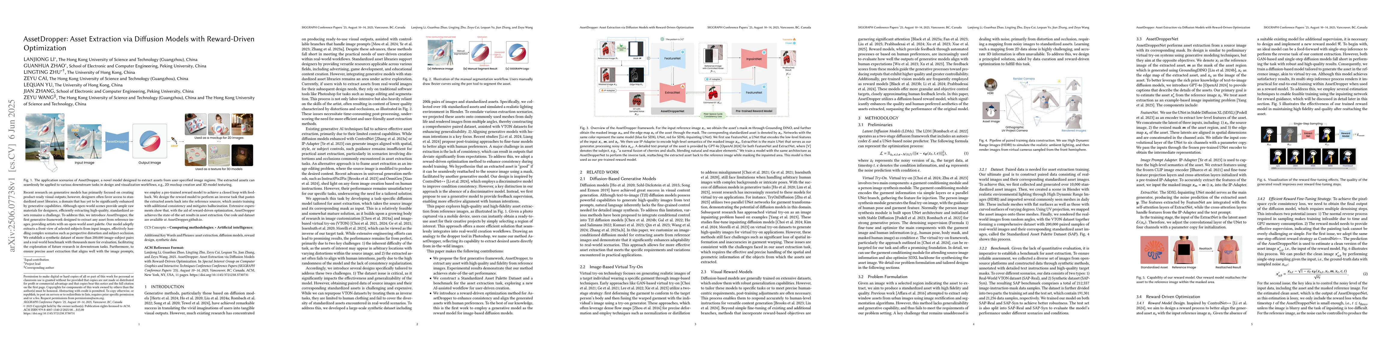 Thumbnail for AssetDropper: Asset Extraction via Diffusion Models with Reward-Driven
  Optimization