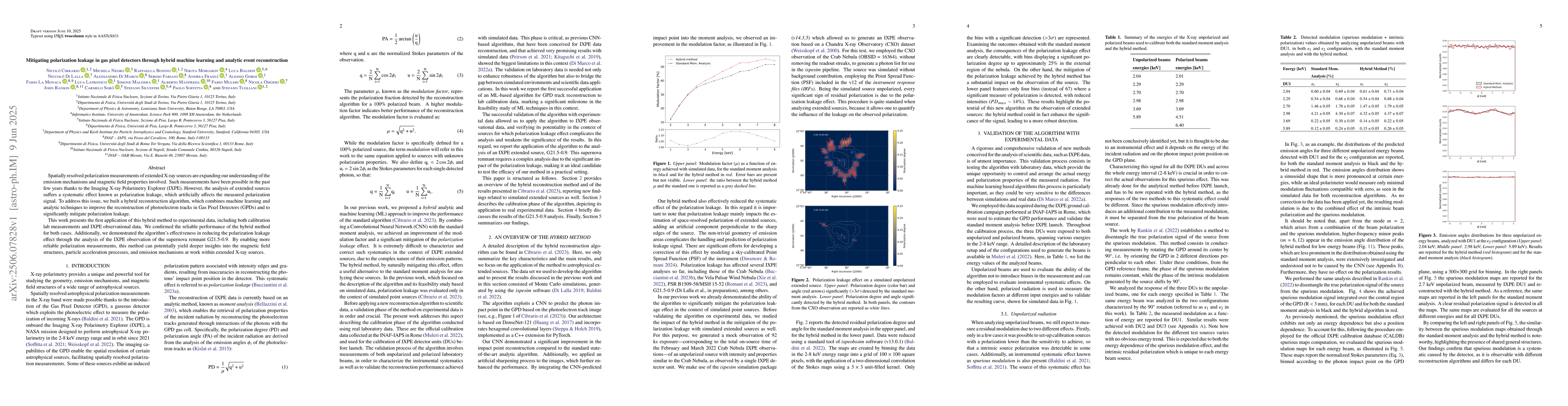 Thumbnail for Mitigating Polarization Leakage in Gas Pixel Detectors through Hybrid
  Machine Learning and Analytic Event Reconstruction