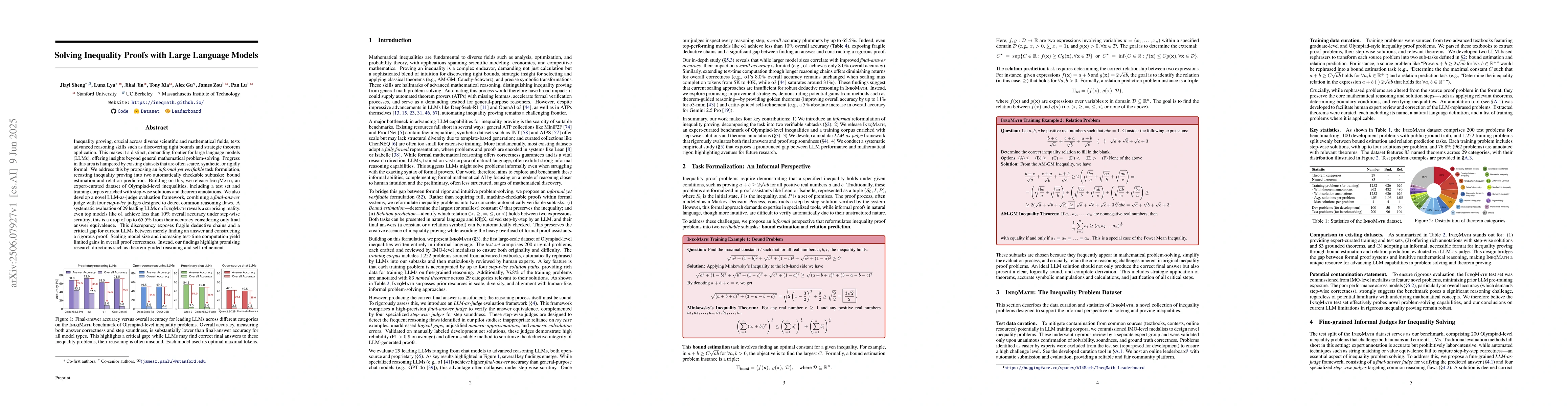 Thumbnail for Solving Inequality Proofs with Large Language Models