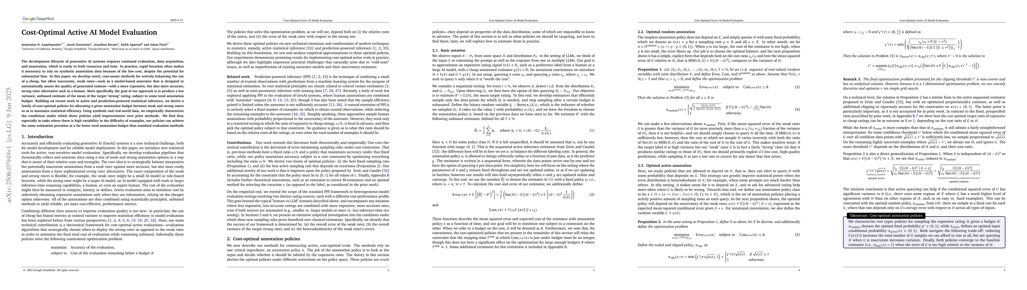 Thumbnail for Cost-Optimal Active AI Model Evaluation