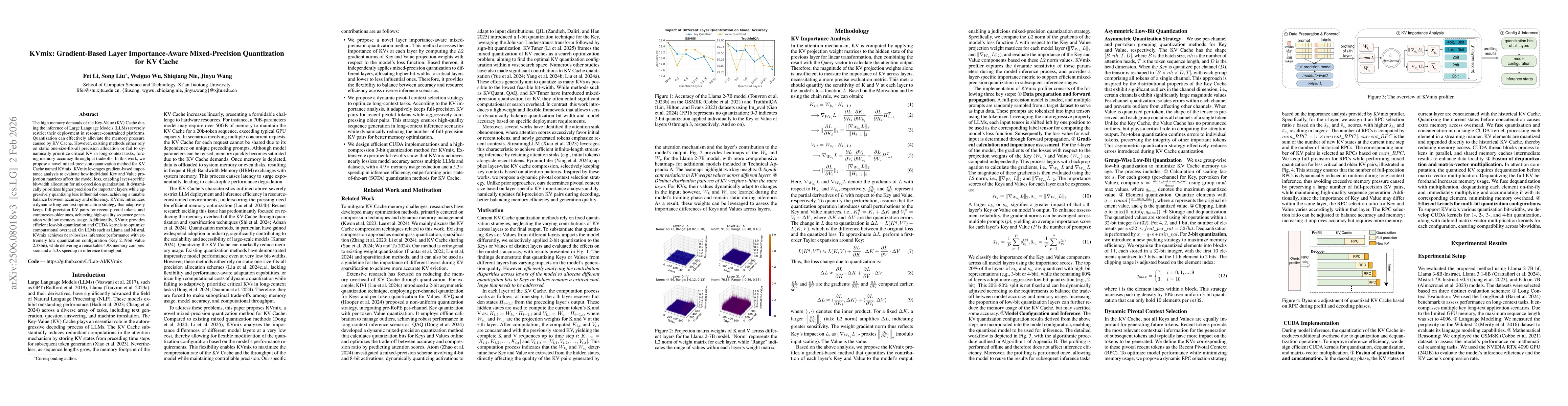 Thumbnail for KVmix: Gradient-Based Layer Importance-Aware Mixed-Precision Quantization for KV Cache