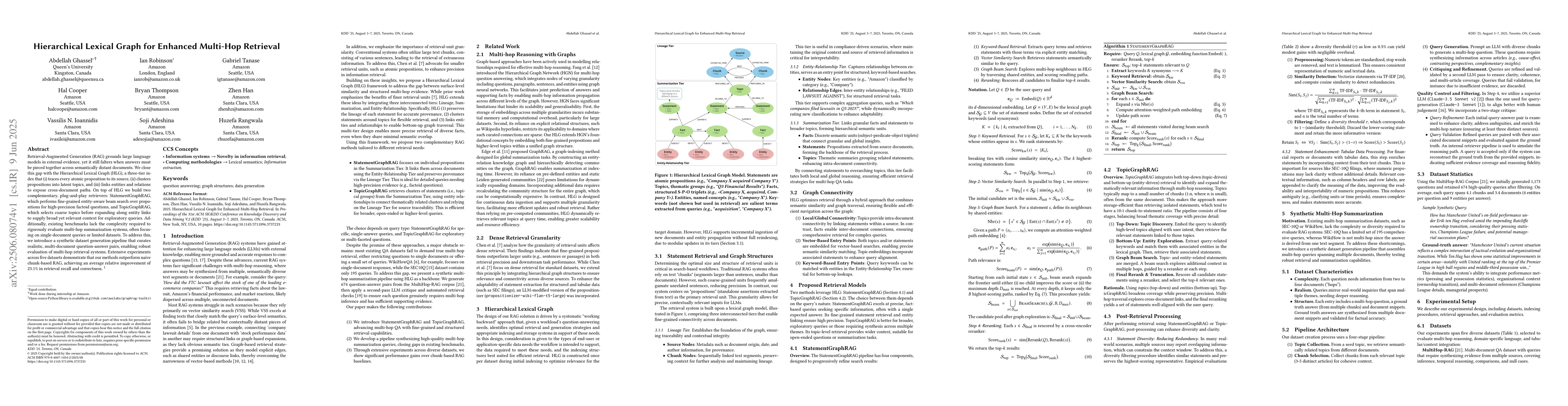 Thumbnail for Hierarchical Lexical Graph for Enhanced Multi-Hop Retrieval