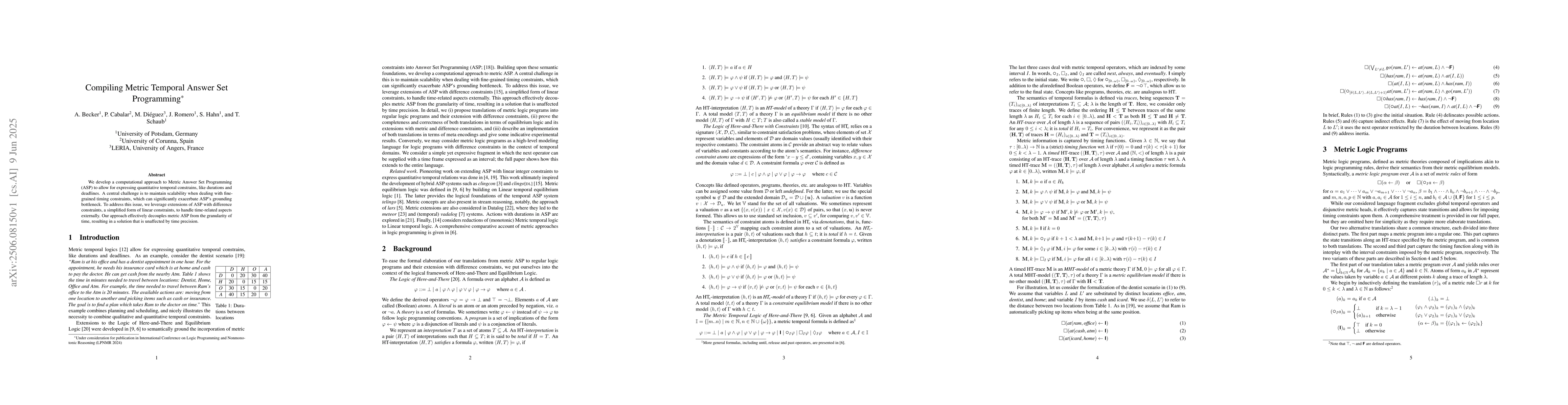Thumbnail for Compiling Metric Temporal Answer Set Programming