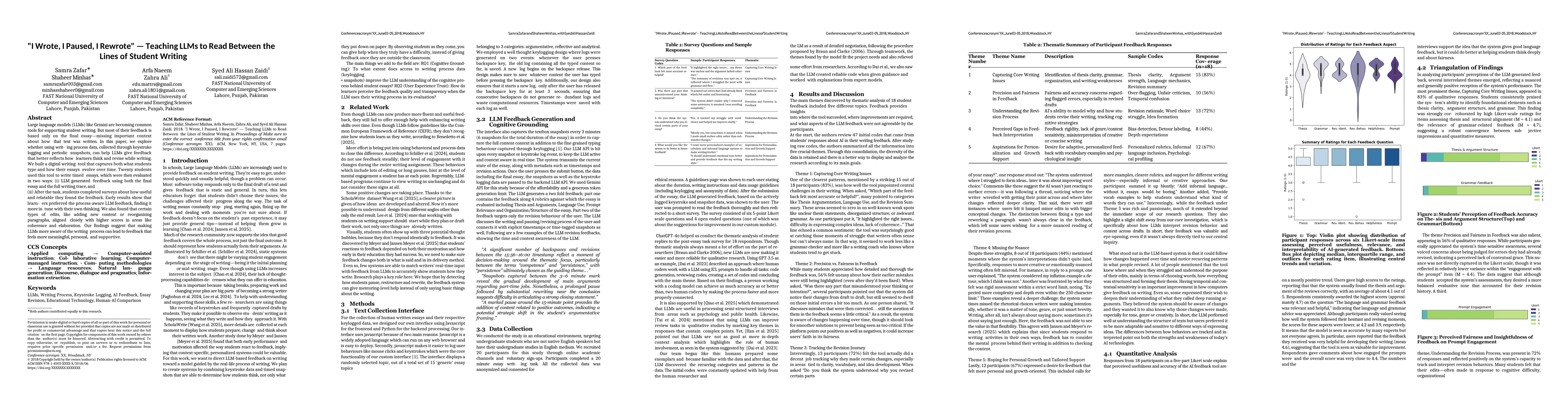 Thumbnail for "I Wrote, I Paused, I Rewrote" Teaching LLMs to Read Between the Lines
  of Student Writing