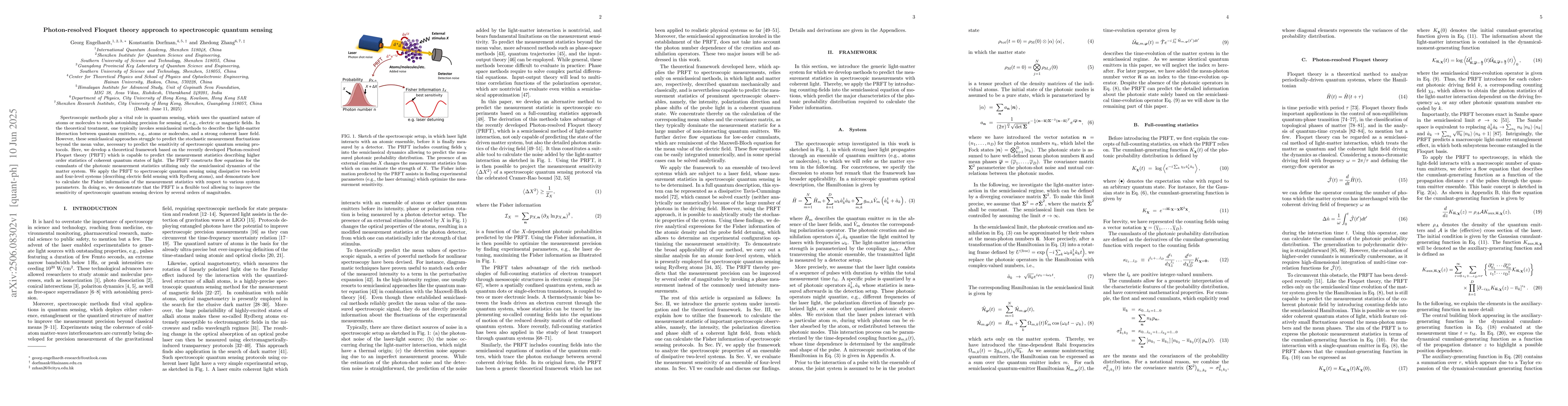 Thumbnail for Photon-resolved Floquet theory approach to spectroscopic quantum sensing