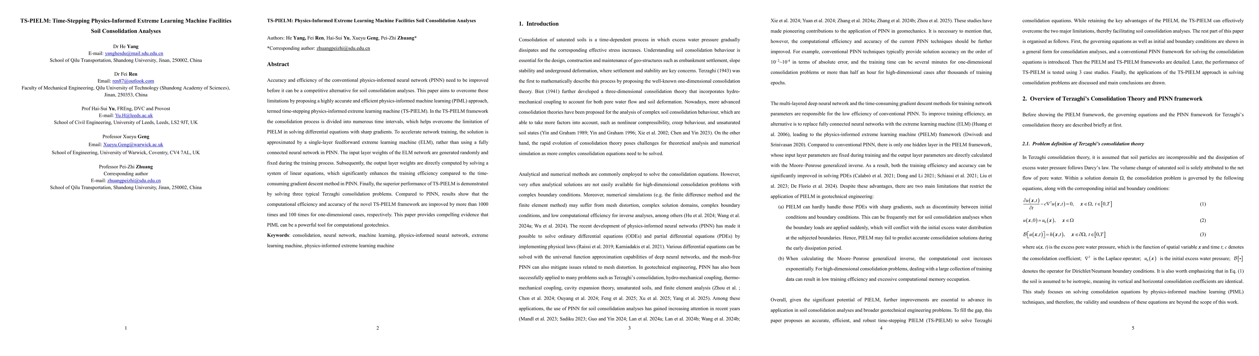 Thumbnail for TS-PIELM: Time-Stepping Physics-Informed Extreme Learning Machine
  Facilitates Soil Consolidation Analyses