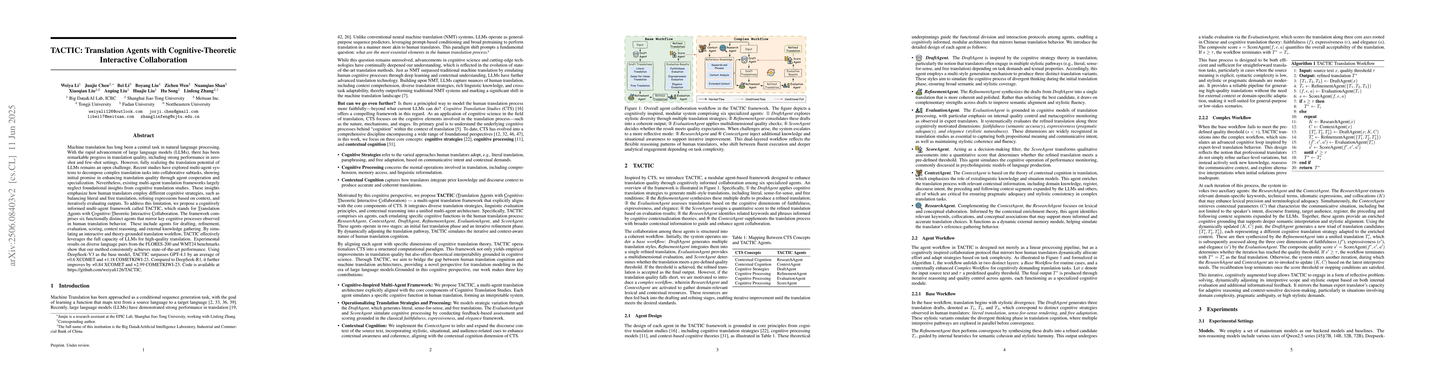 Thumbnail for TACTIC: Translation Agents with Cognitive-Theoretic Interactive
  Collaboration