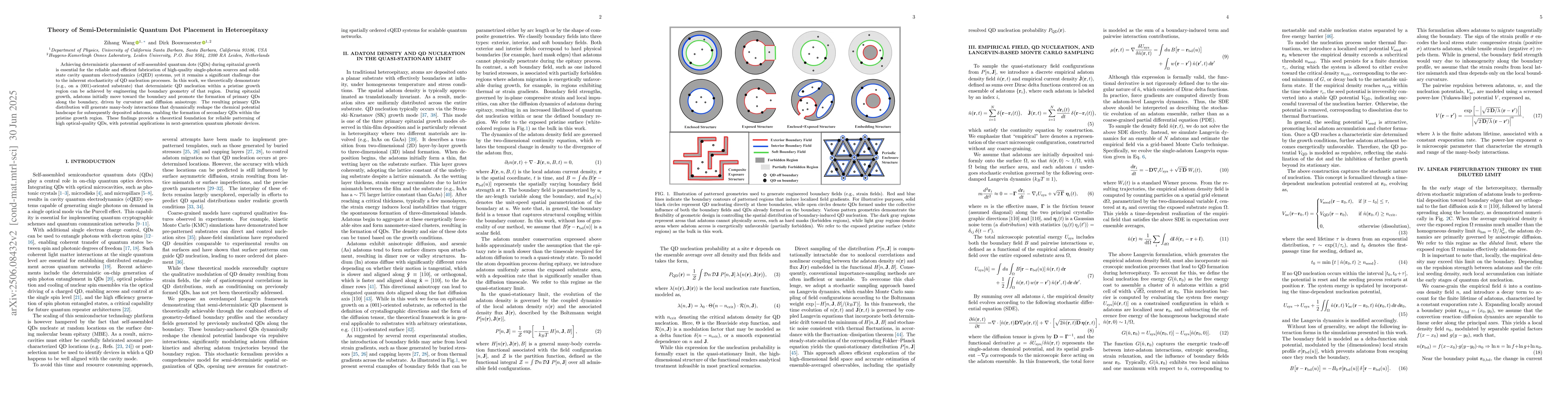 Thumbnail for Theory of Semi-Deterministic Quantum Dot Placement in Heteroepitaxy