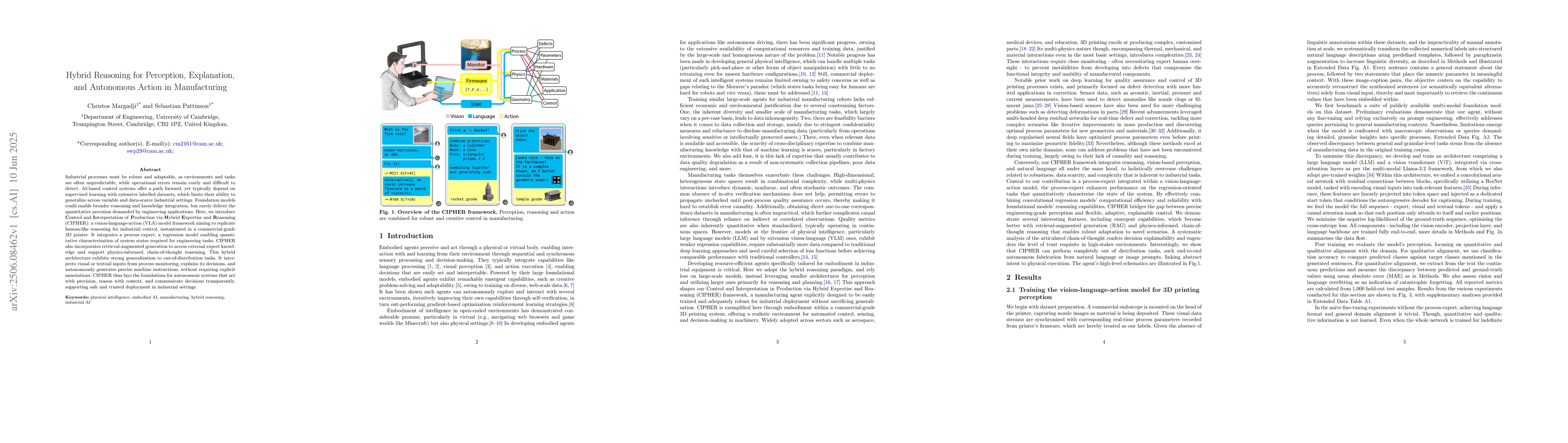 Thumbnail for Hybrid Reasoning for Perception, Explanation, and Autonomous Action in
  Manufacturing