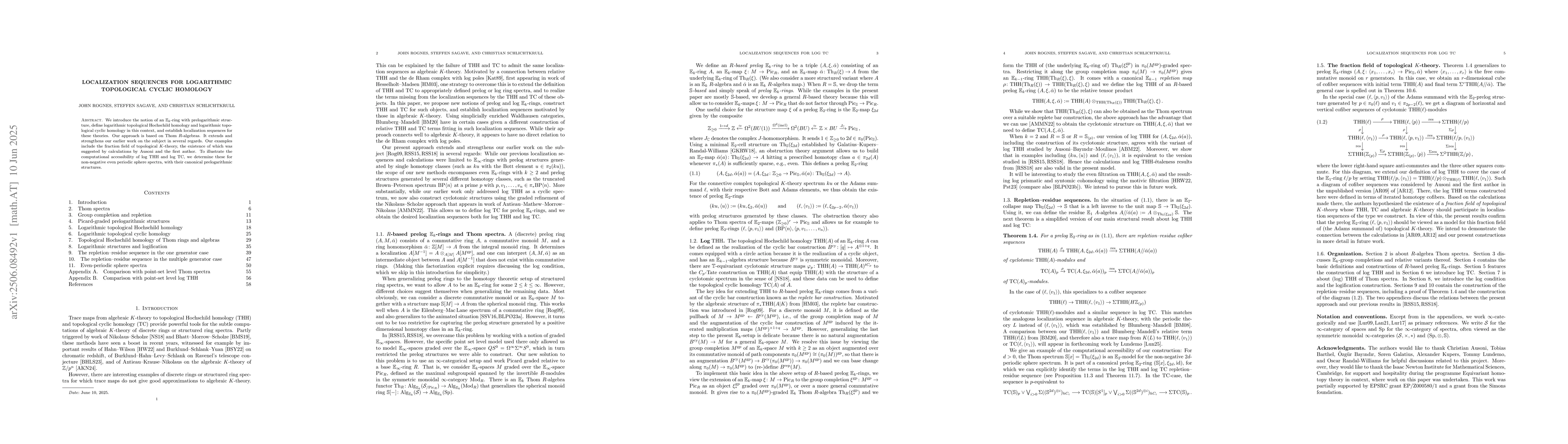 Thumbnail for Localization sequences for logarithmic topological cyclic homology