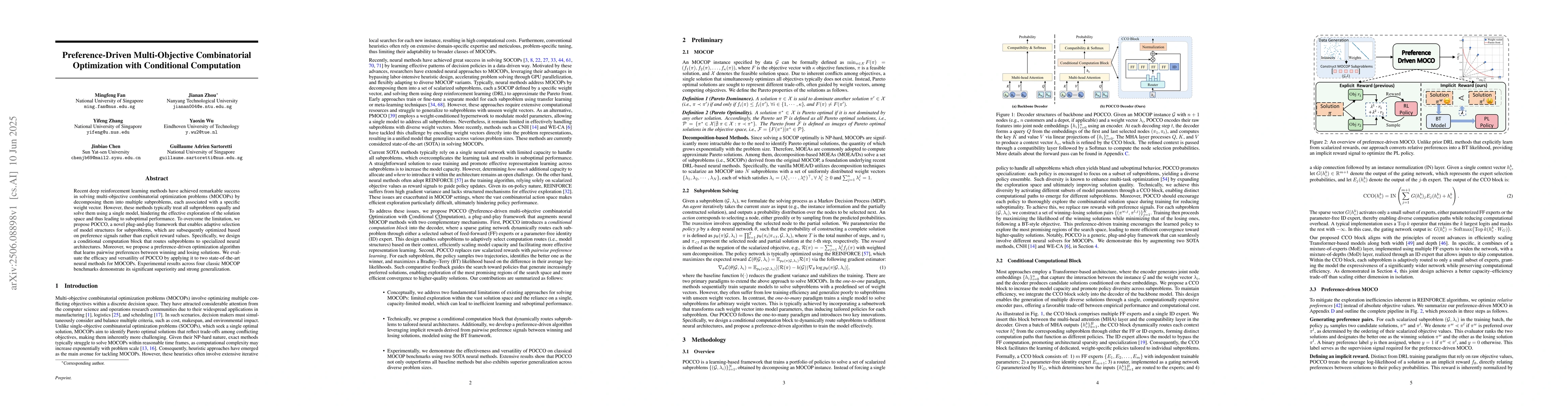 Thumbnail for Preference-Driven Multi-Objective Combinatorial Optimization with
  Conditional Computation