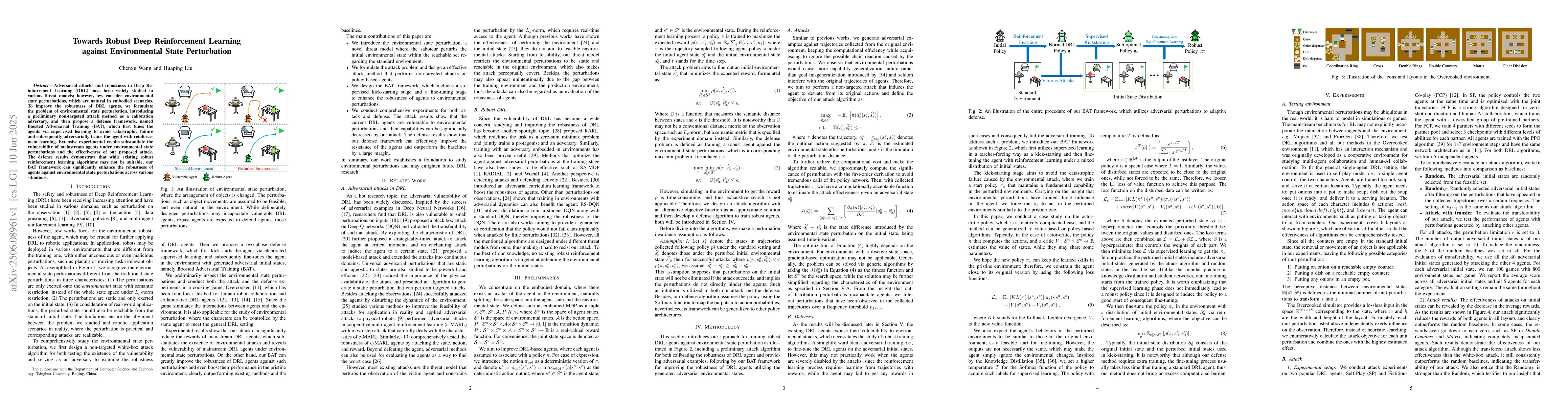 Thumbnail for Towards Robust Deep Reinforcement Learning against Environmental State
  Perturbation