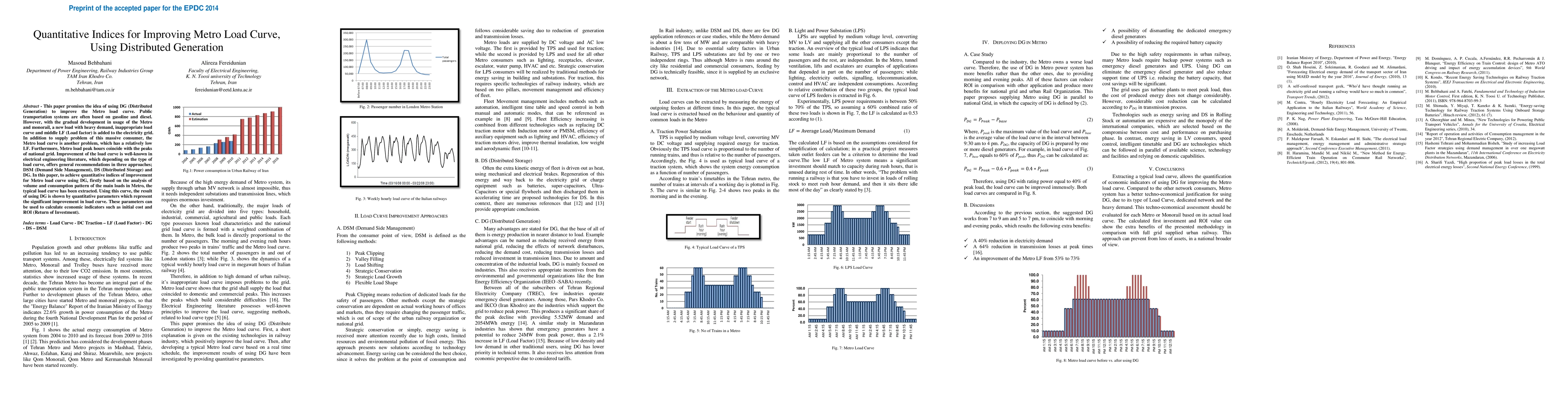 Thumbnail for Quantitative Indices for Improving Metro Load Curve, Using Distributed
  Generation